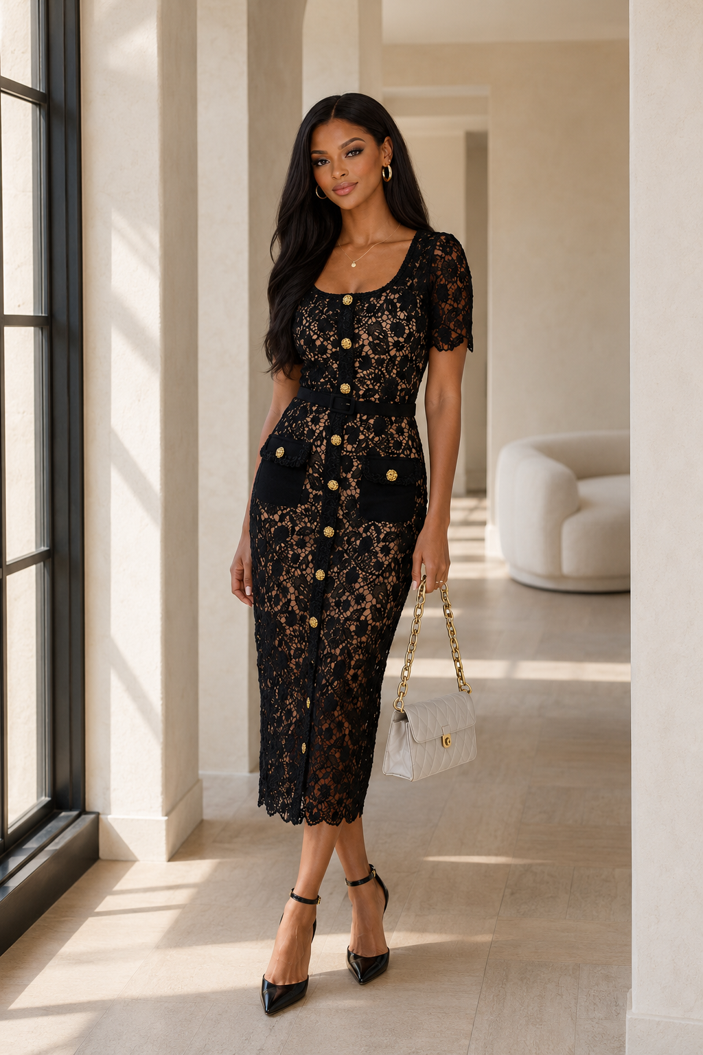 The Amélie Lace Midi