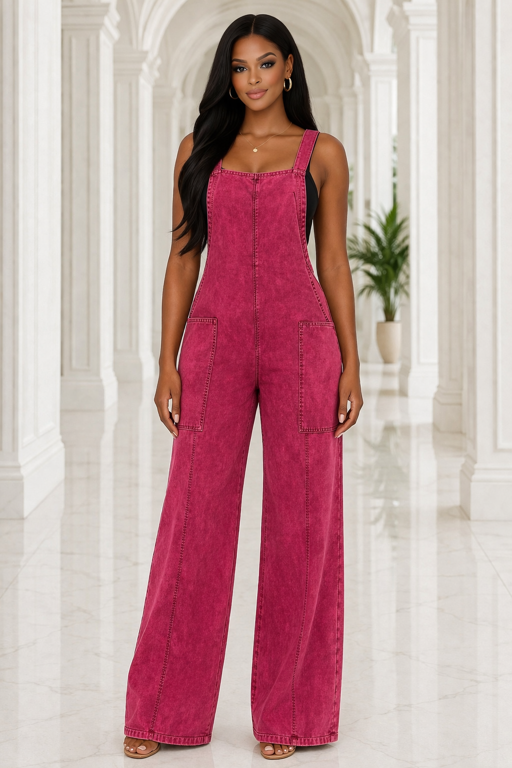 The Capri Denim Jumpsuit