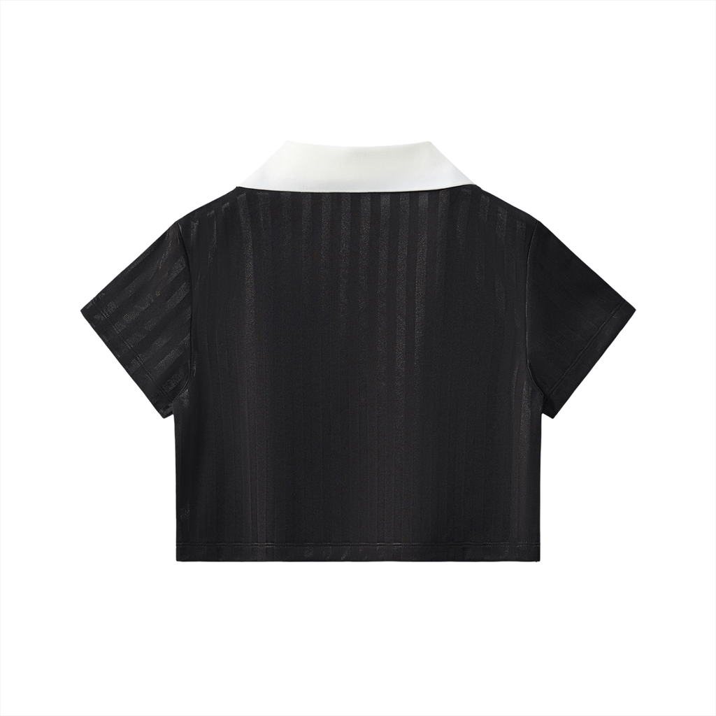 The Striped Cropped Jersey Top