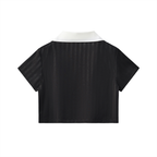 The Striped Cropped Jersey Top