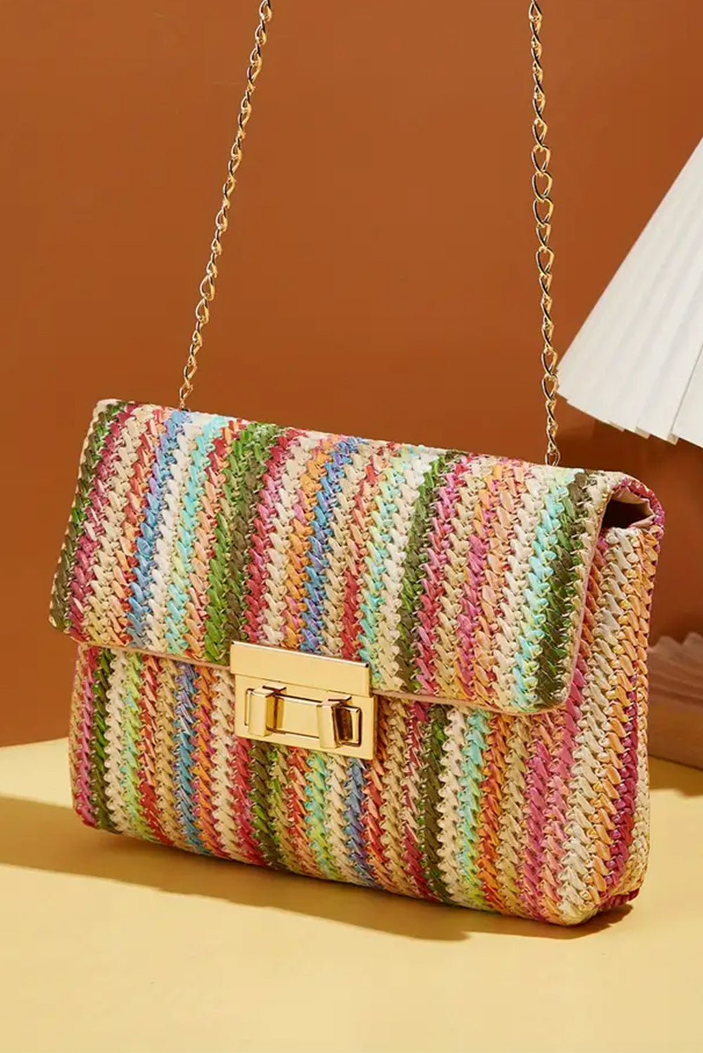 Verona Woven Chain Bag