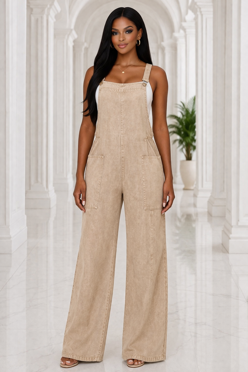 The Capri Denim Jumpsuit