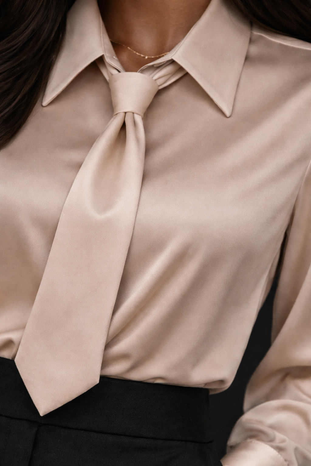 The Command Tie Blouse