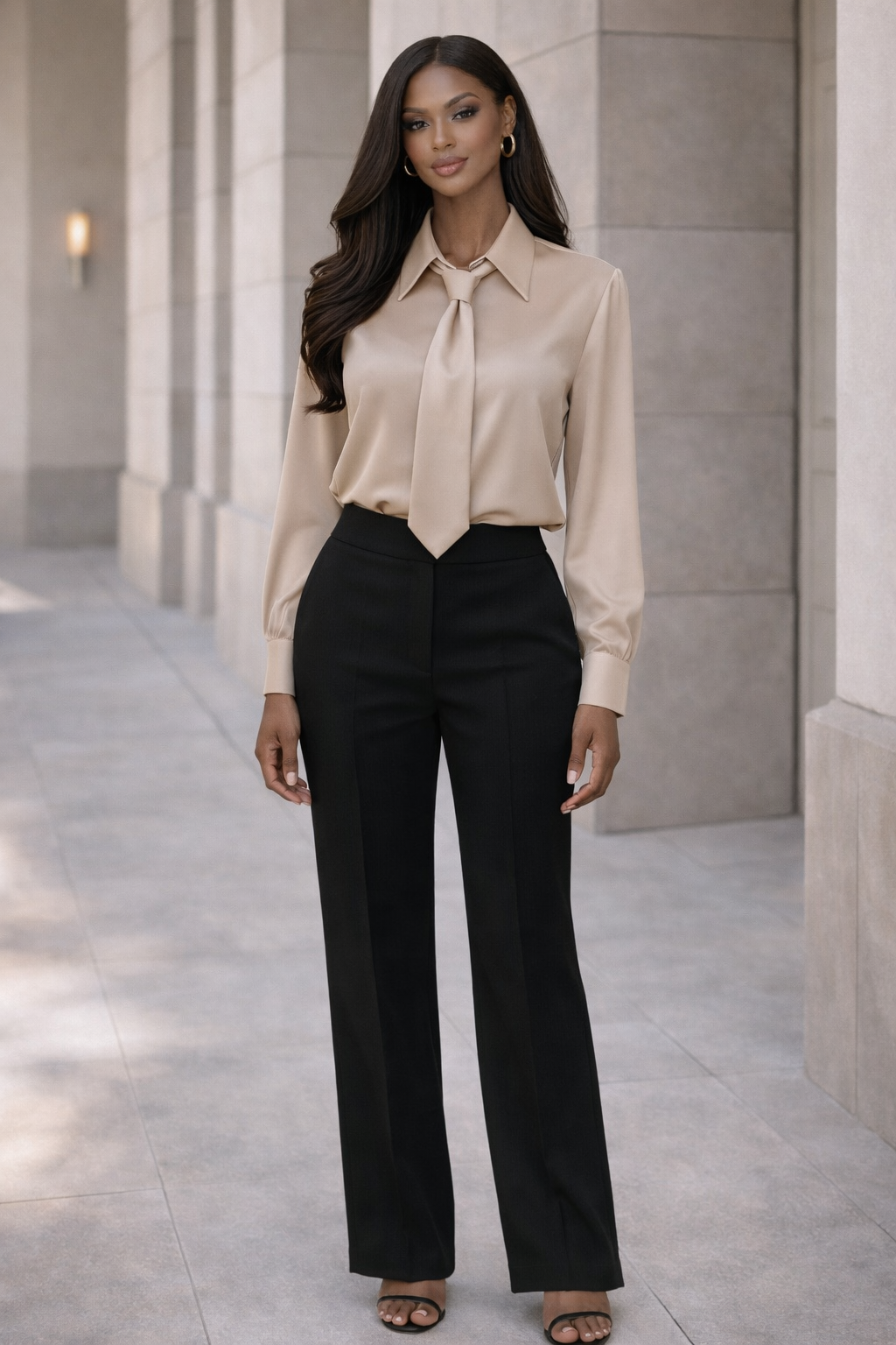 The Command Tie Blouse