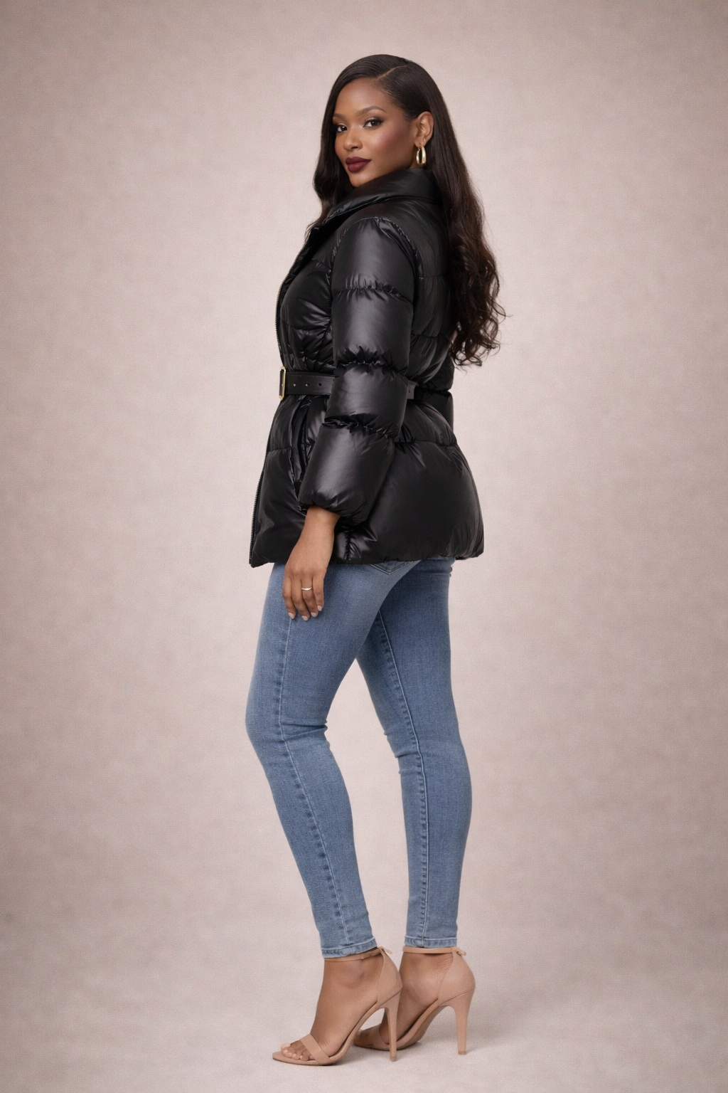 The Noir Cinch Puffer