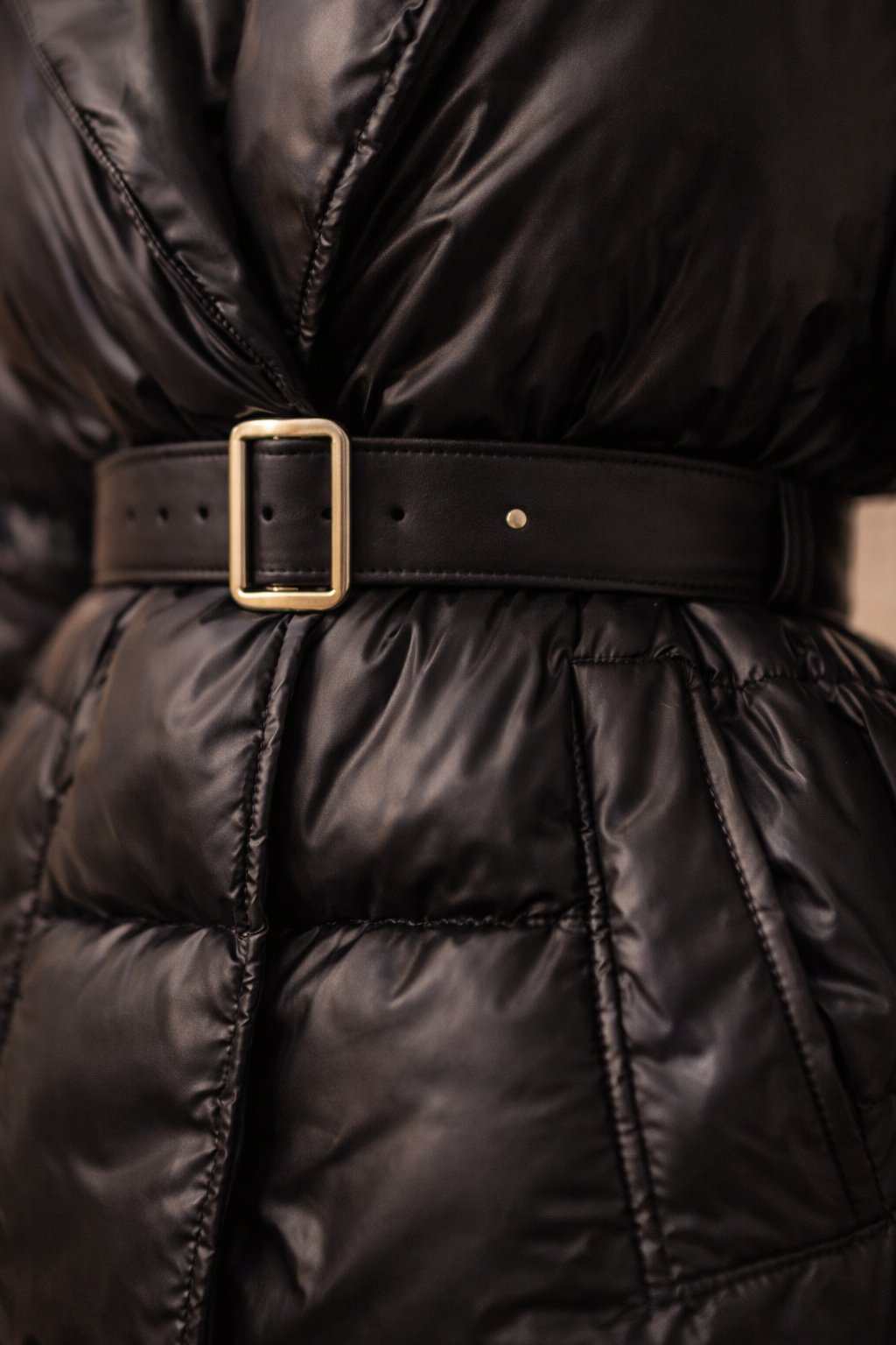 The Noir Cinch Puffer