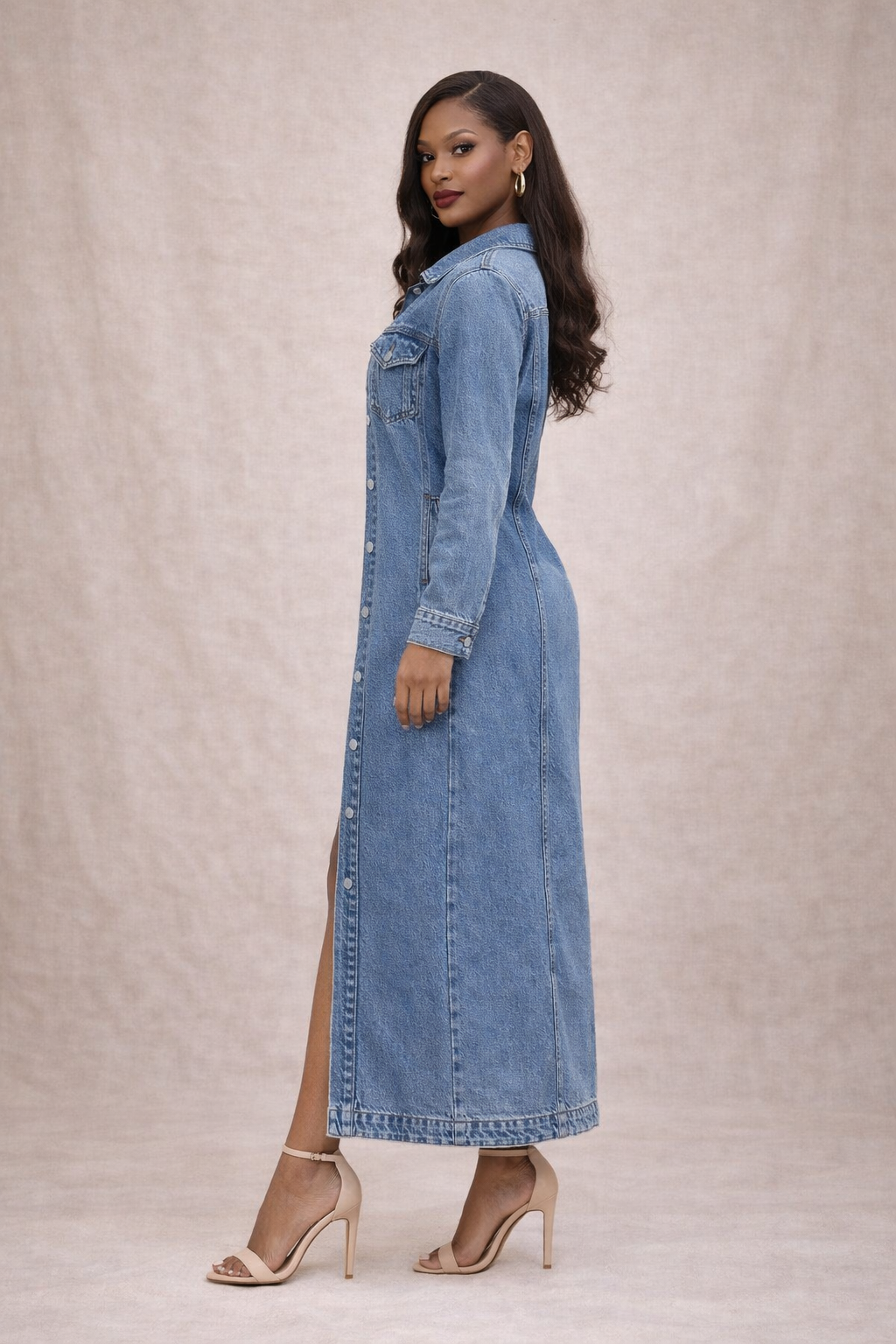 The Longline Denim Statement Jacket