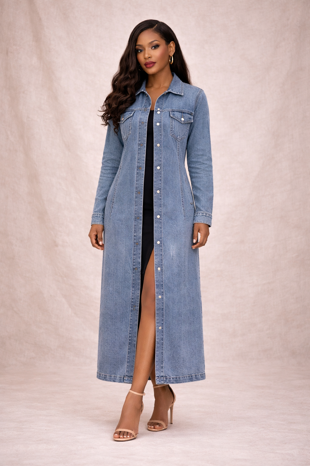 The Longline Denim Statement Jacket