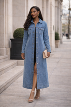 The Longline Denim Statement Jacket