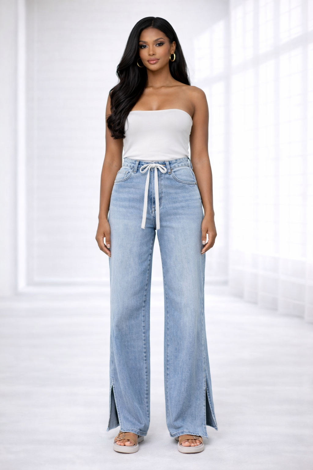 The Power Lounge™ Wide-Leg Jeans