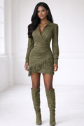 Sierra Fringe Suede Dress