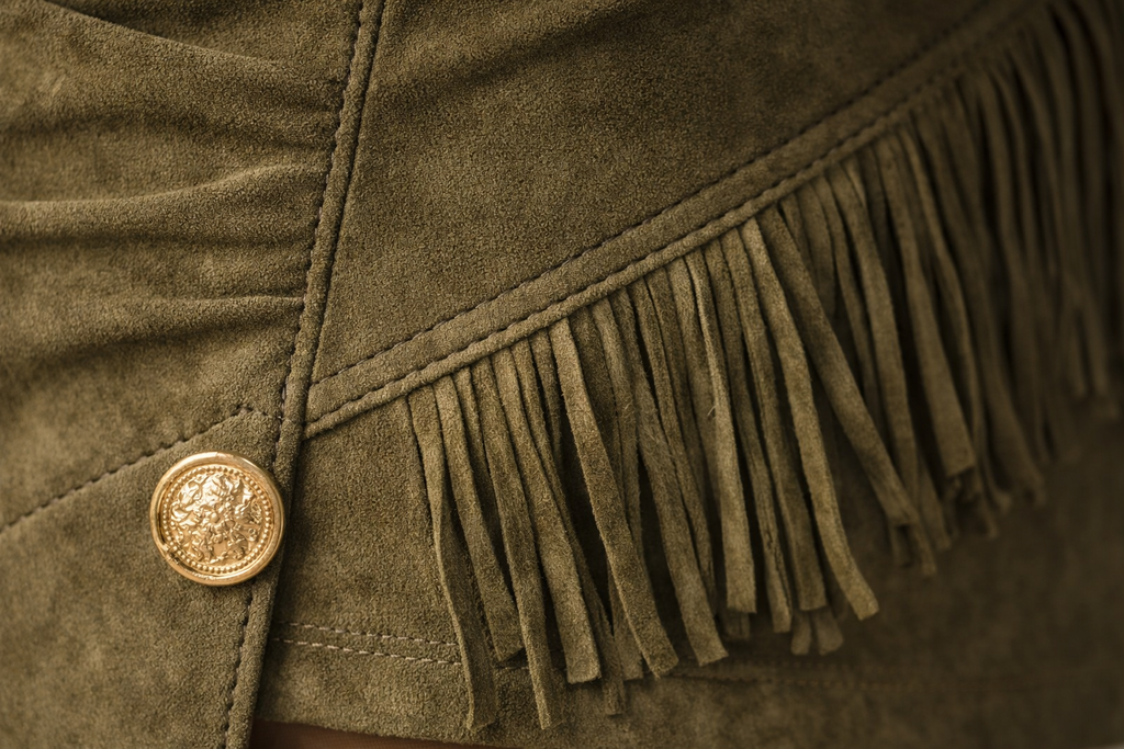 Sierra Fringe Suede Dress