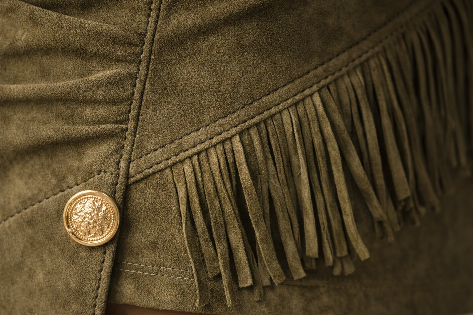 Sierra Fringe Suede Dress