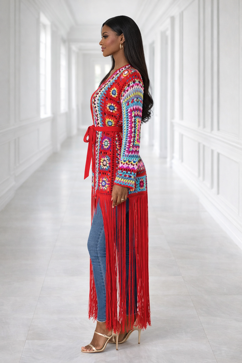 The Arte Fringe Cardigan