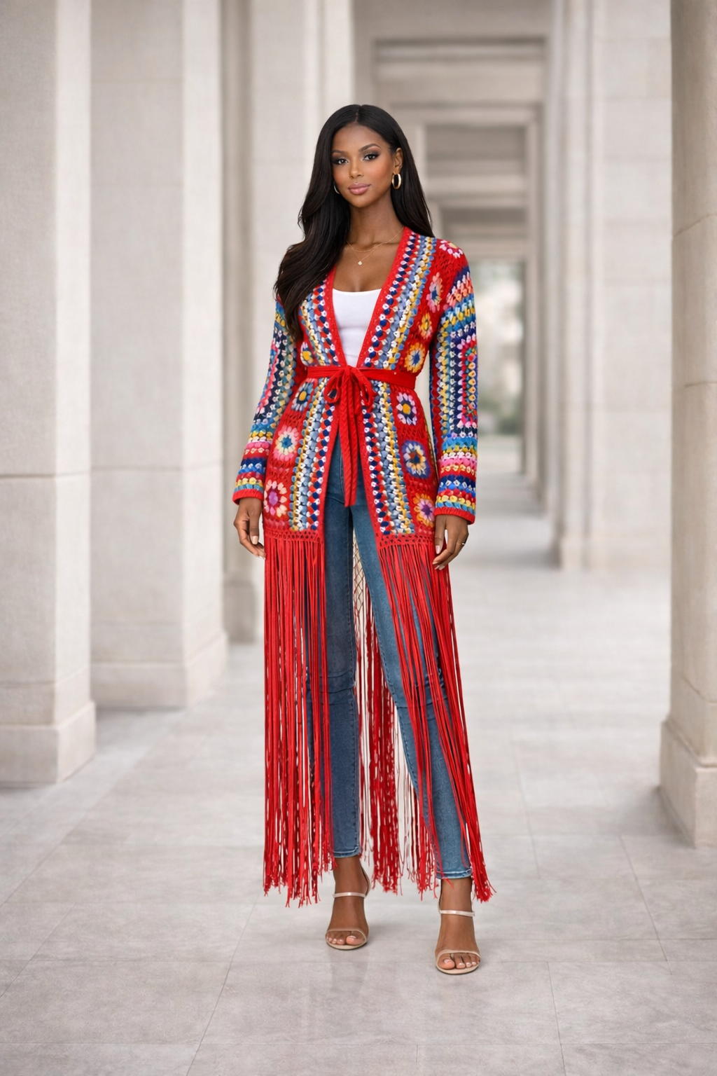 The Arte Fringe Cardigan