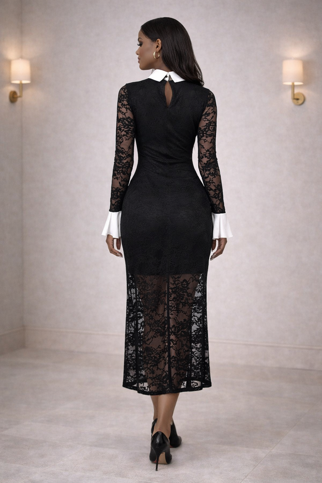 The Poise Lace Midi