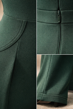 Structured Form Jumpsuit - Green
