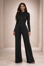 Structured Form Jumpsuit - Green
