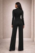 Structured Form Jumpsuit - Green