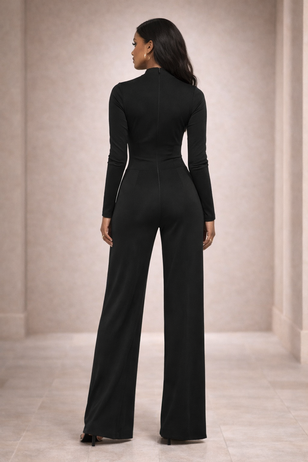 Structured Form Jumpsuit - Green