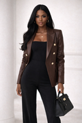 The Leather Lapel Blazer