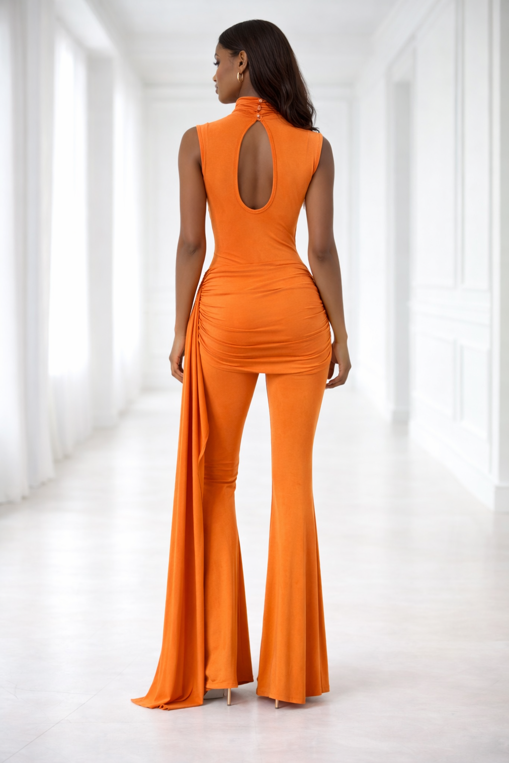Keyhole Cutout Jumpsuit
