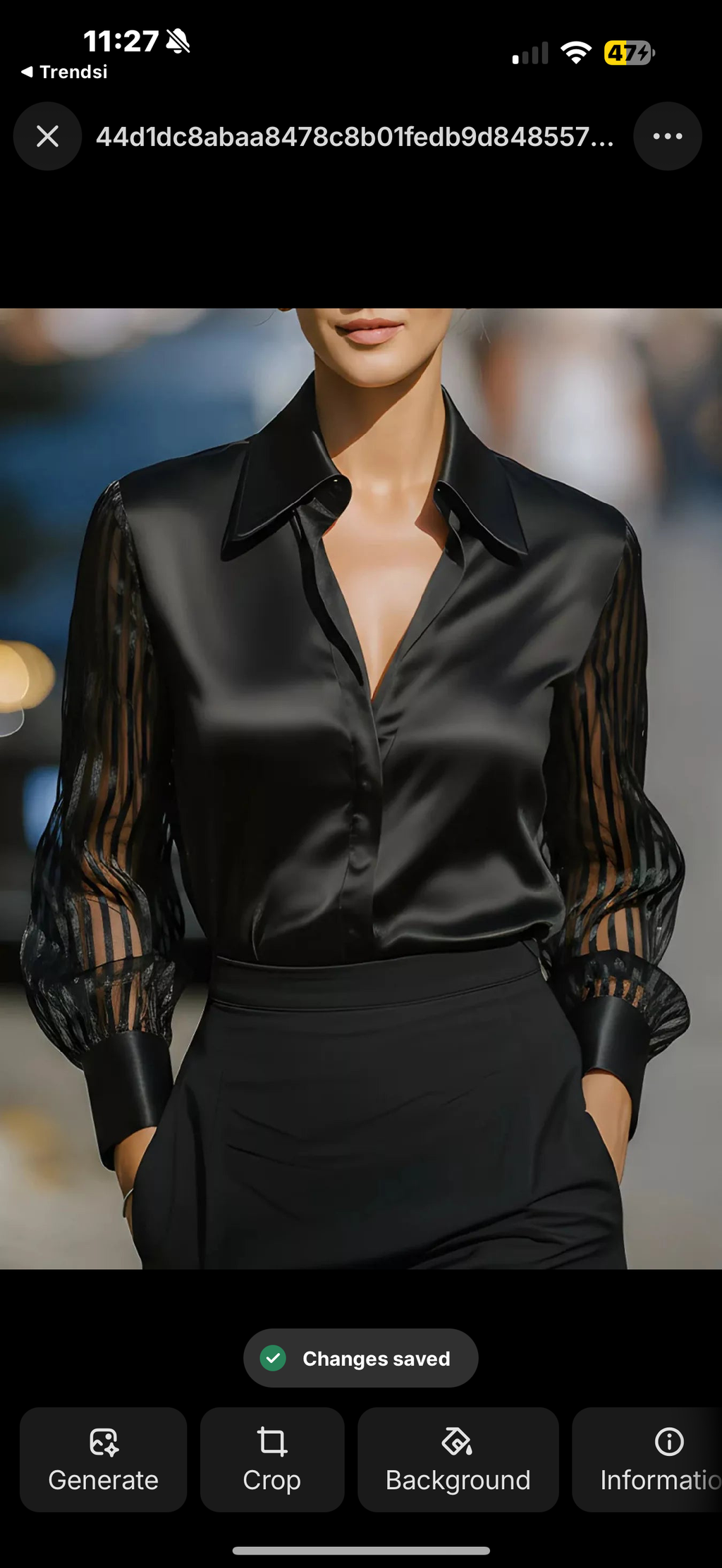 Midnight Sheer Blouse