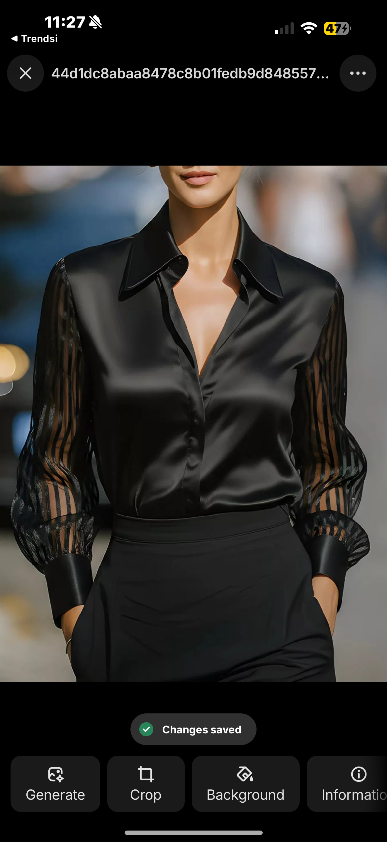Midnight Sheer Blouse