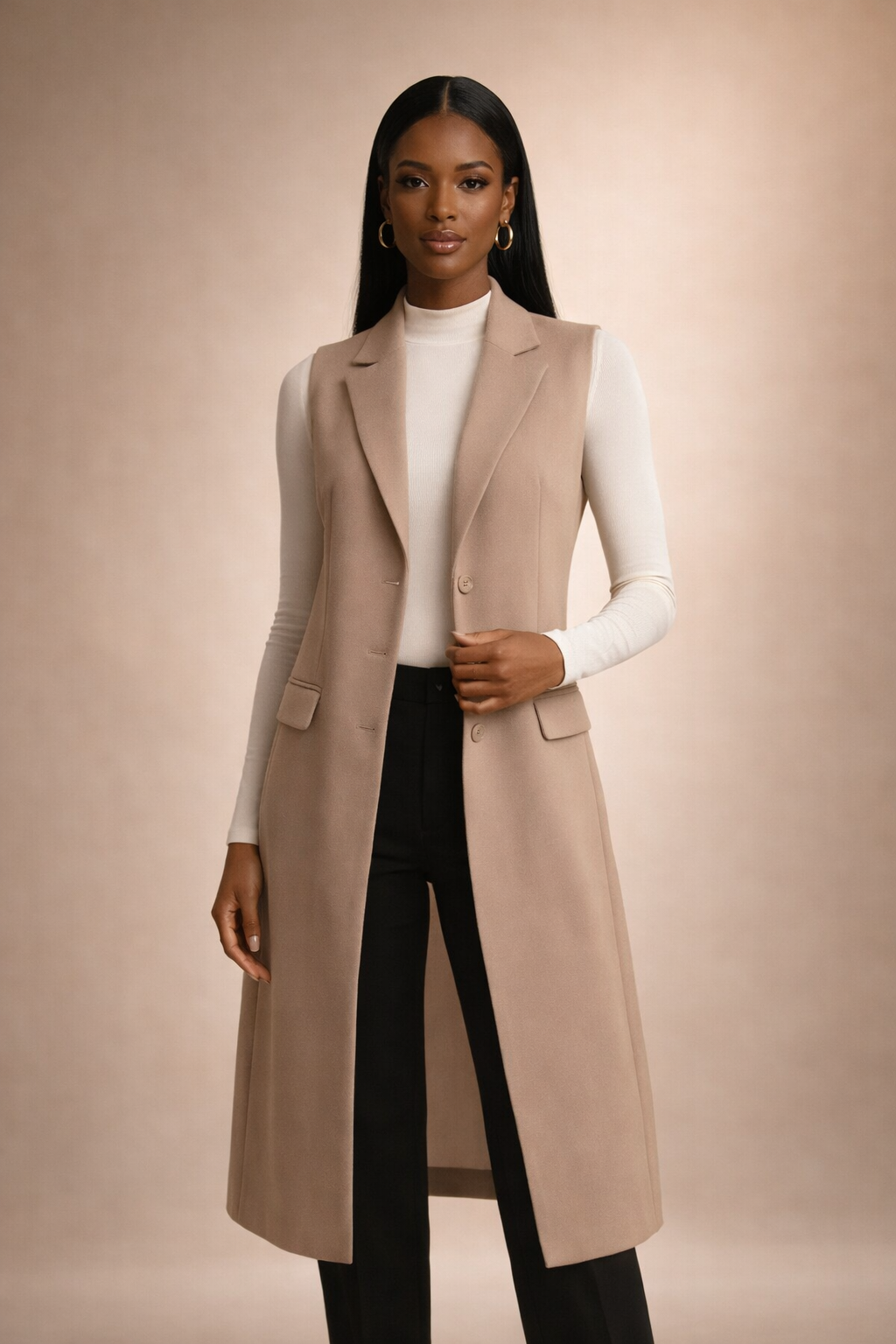 The Élan Longline Vest Coat
