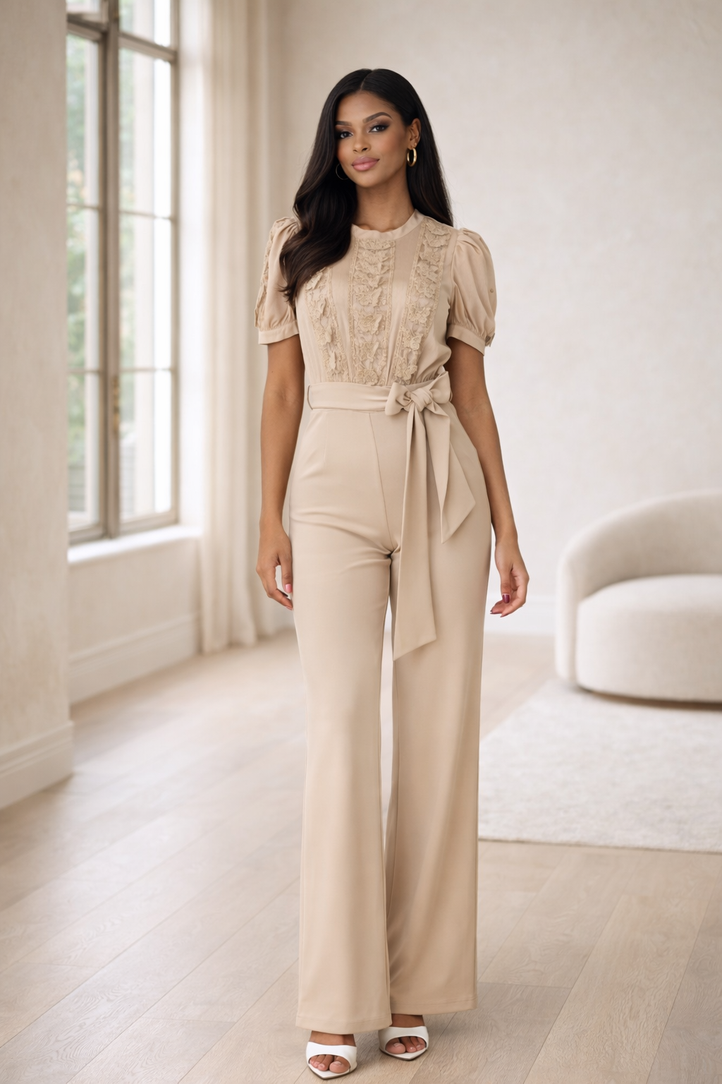 The Harper Lace Jumpsuit