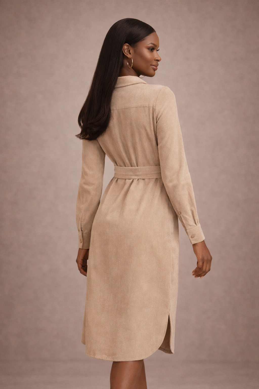 The Effortless Tie Waist Shirt Dress