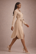 The Effortless Tie Waist Shirt Dress