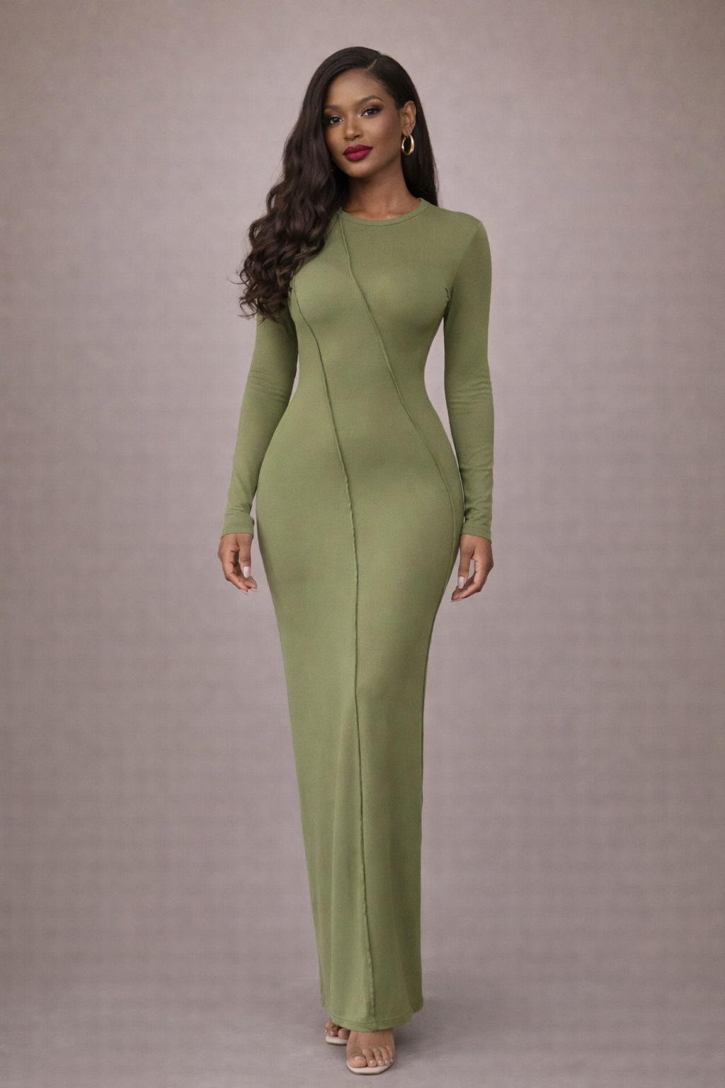 The Solène Seam Maxi Dress