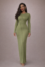 The Solène Seam Maxi Dress
