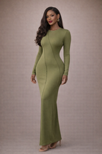 The Solène Seam Maxi Dress
