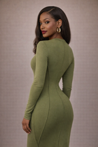The Solène Seam Maxi Dress