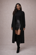 Maison Longline Cable Cardigan