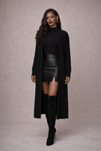 Maison Longline Cable Cardigan