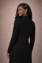 Maison Longline Cable Cardigan