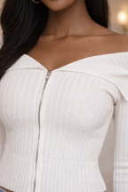 The Aurelle Zip Top