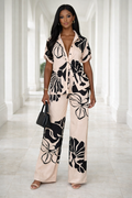Noir Bloom Pants Set