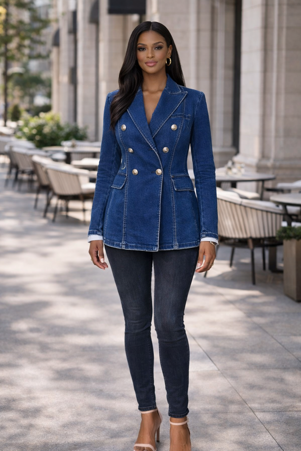 The Monaco Denim Blazer