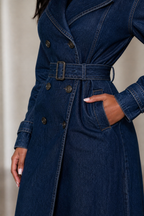 The Riviera Denim Trench Coat