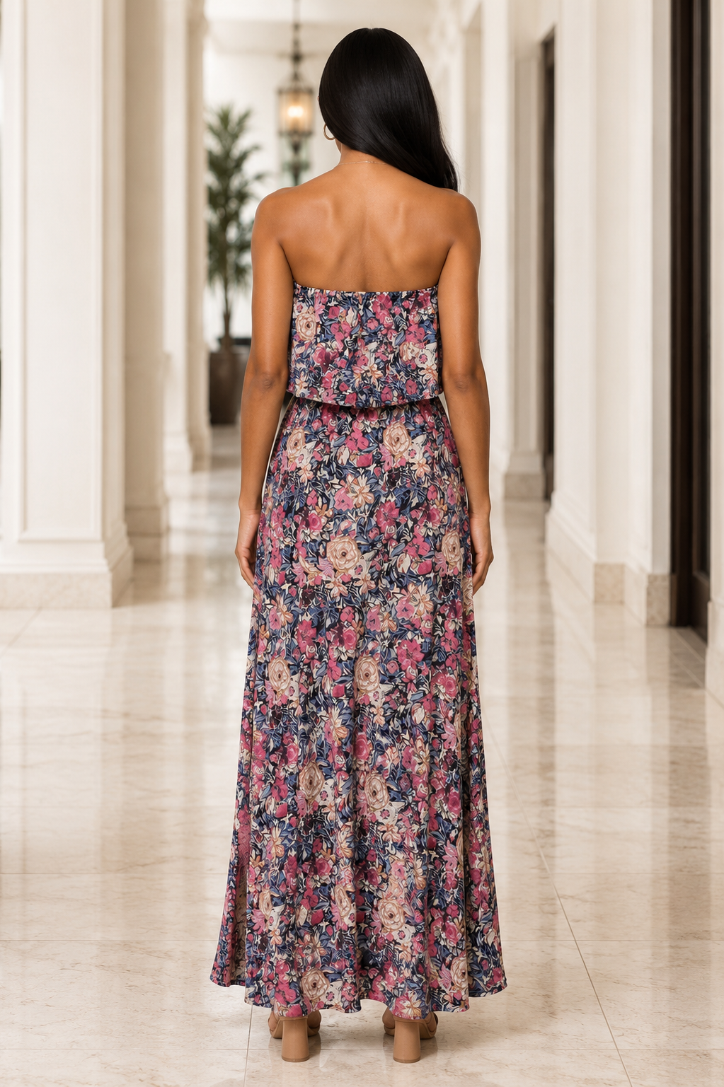 Midnight Garden Maxi Dress