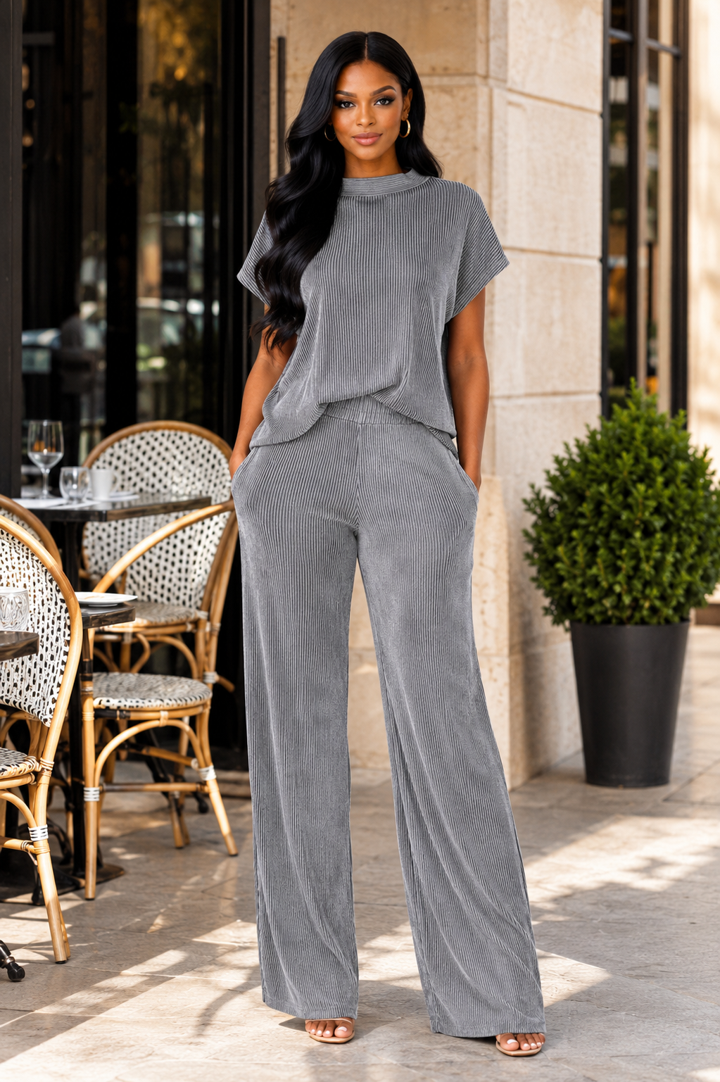 The Monaco Rib Lounge Set