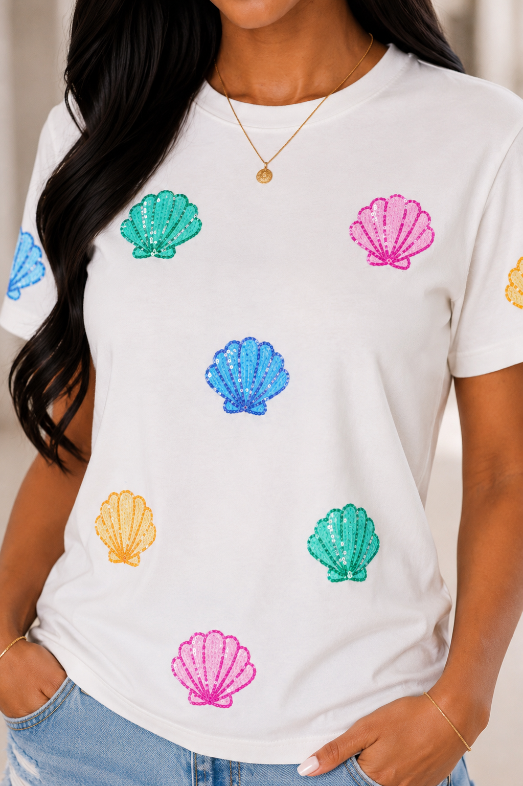 The Seaside Sparkle Tee