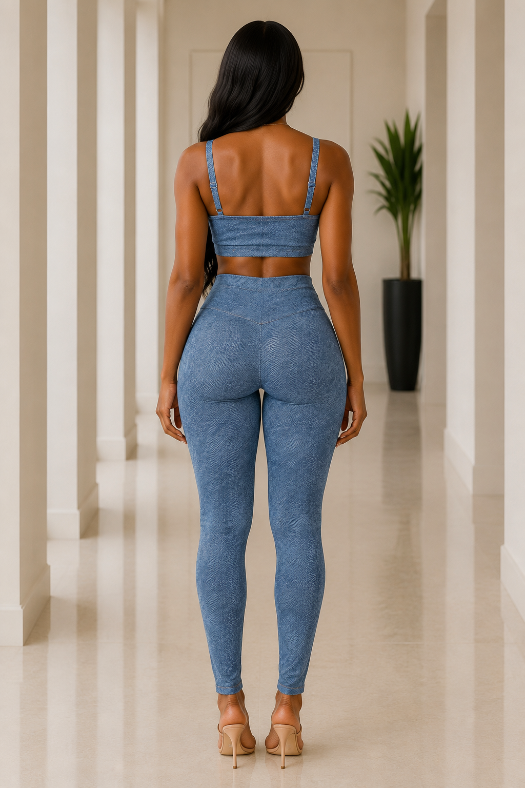 The  NOVÈA Faux Denim Bralette