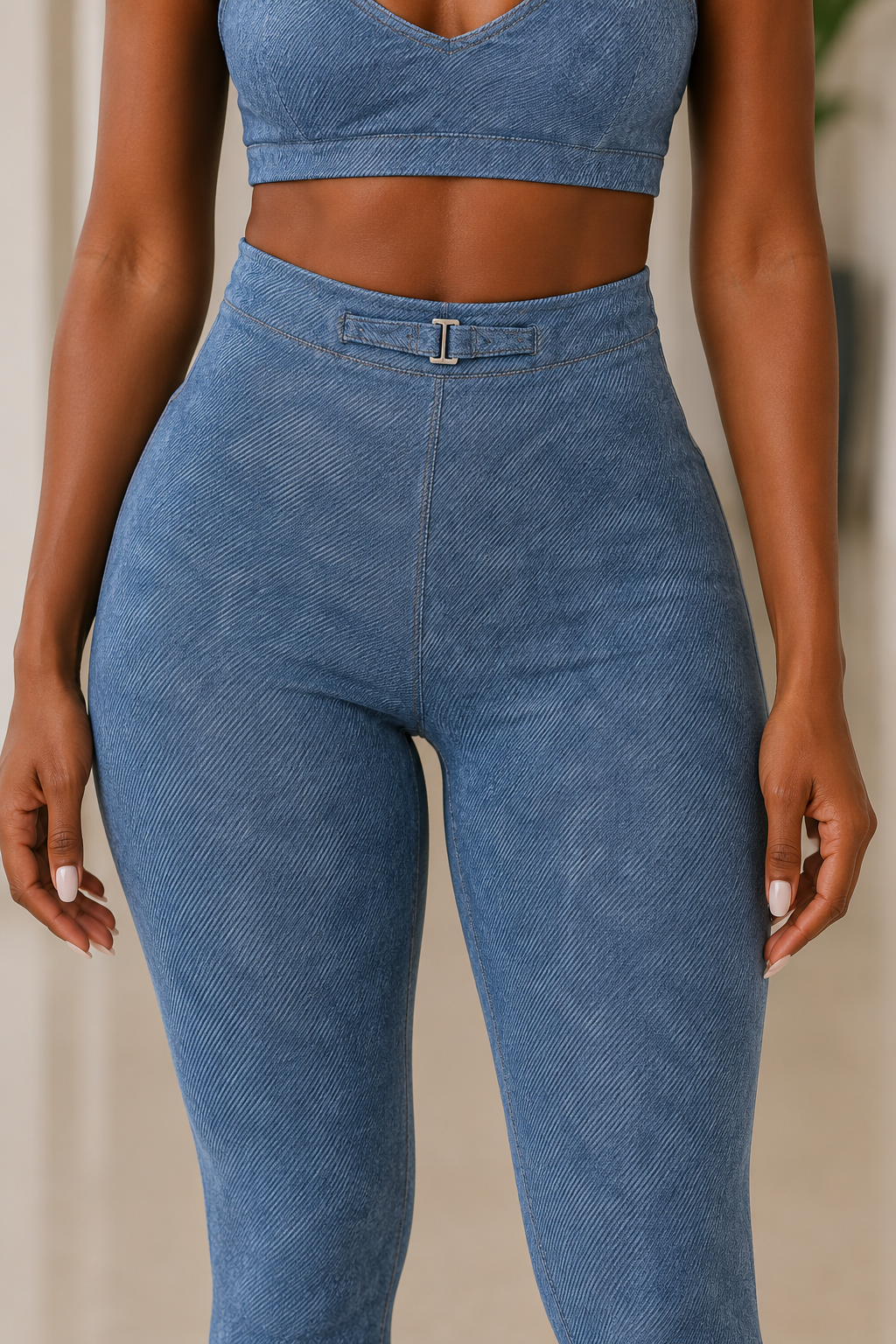 The  NOVÈA Faux Denim Bralette