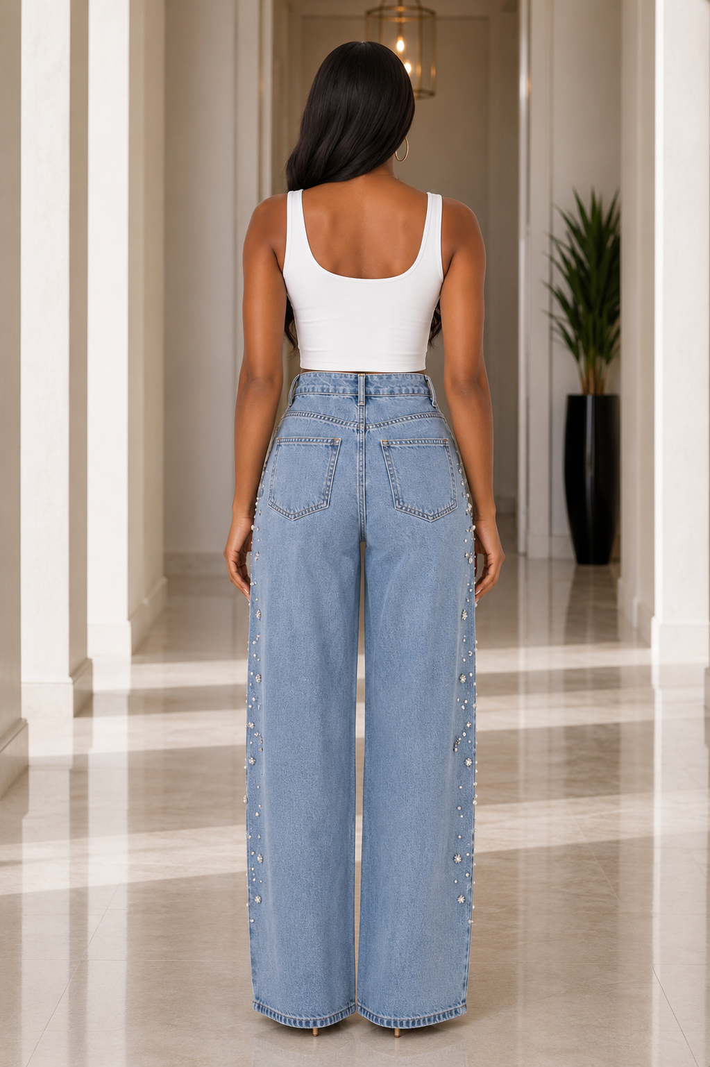 The Celeste Pearl Denim