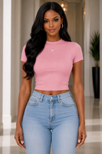 Essential Slim Fit Mock Neck T-Shirt